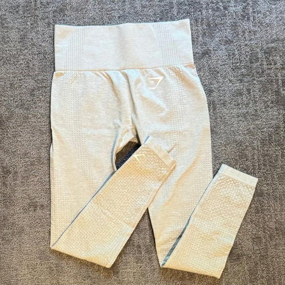 Gymshark Vital Seamless Leggings Light Gray Marl XS
